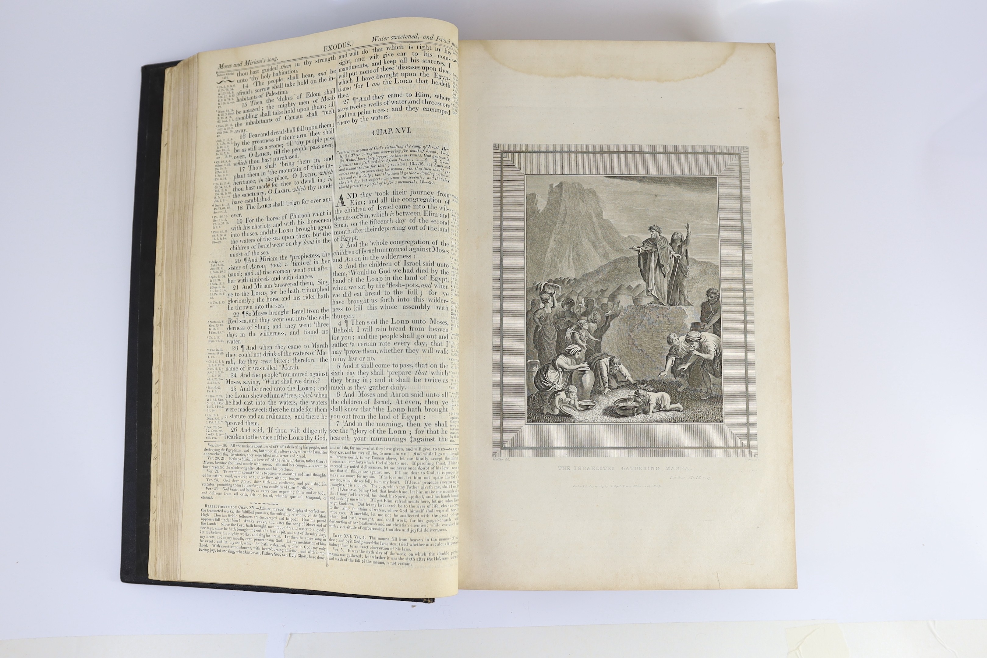 The Self-Interpreting Bible, with an evangelical commentary, by the late Revd. John Brown.....2 vols. (in one). portrait frontispieces, engraved pictorial title (general title) and printed title (NT), num. plates; earlie